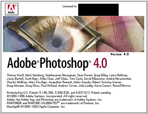 Adobe PhotoShop v3.01 Mac
