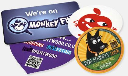 Customer stickers and labels